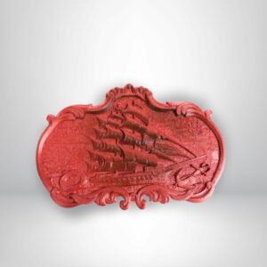 Carved Wooden Ship Wall Art