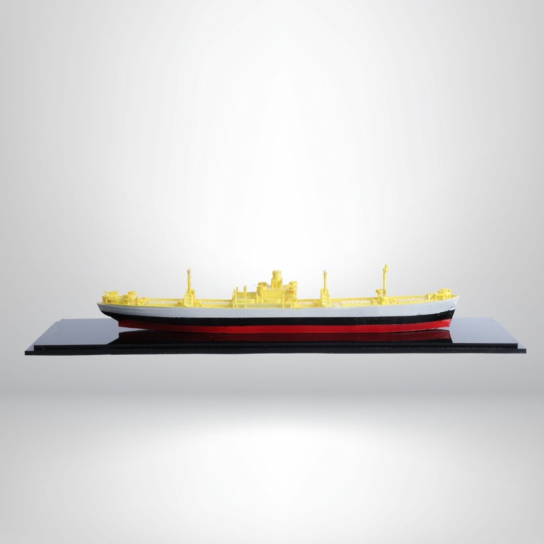 Miniature Cargo Ship Model