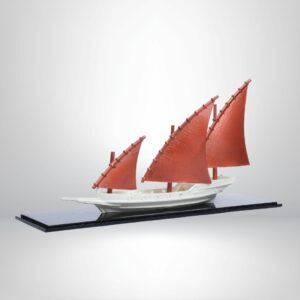 Miniature Three-Mast Ship